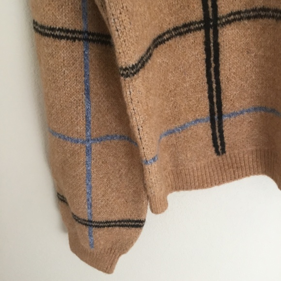 $60! MOD LUSIVE Plaid Balloon Sleeve Pullover Sweater: New with Tags! Size SMALL - Picture 5 of 5